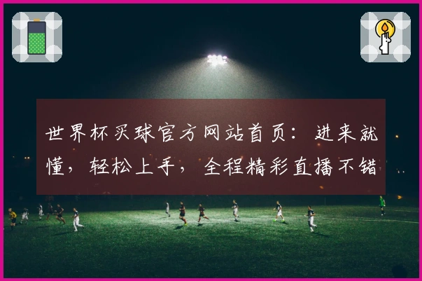 世界杯买球官方网站首页：进来就懂，轻松上手，全程精彩直播不错过